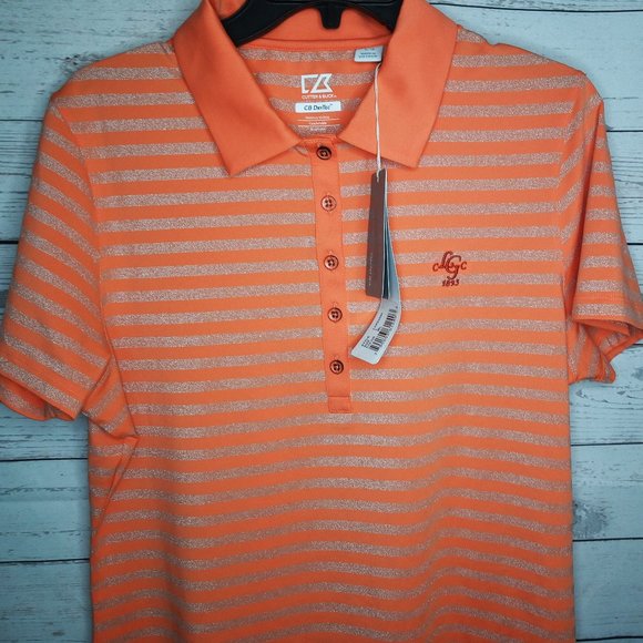 CUTTER & BUCK CB DRYTEC WOMEN'S SZ LARGE GOLF POLO